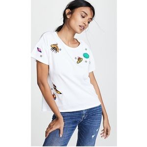 Wrangler x Peter Max Outer Space Embroidered Tee